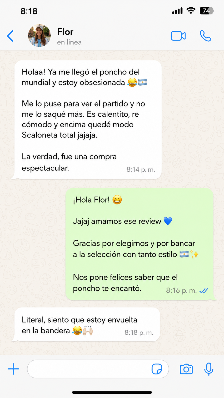 Review real de WhatsApp